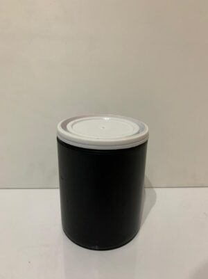 Balde Plástico Negro 1 Litro Recto